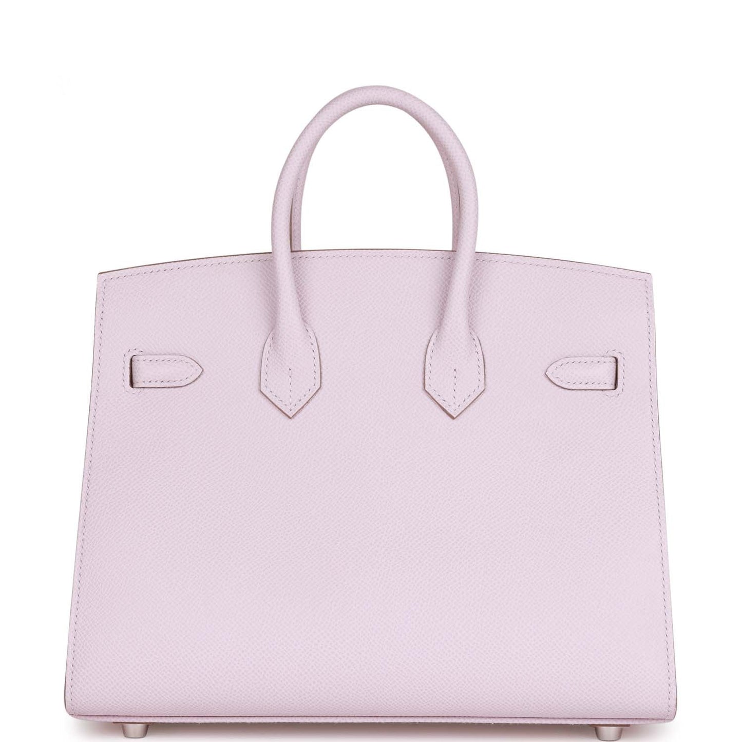 Luxury Hermes Birkin Sellier 25 Mauve Pale Epsom Palladium Hardware