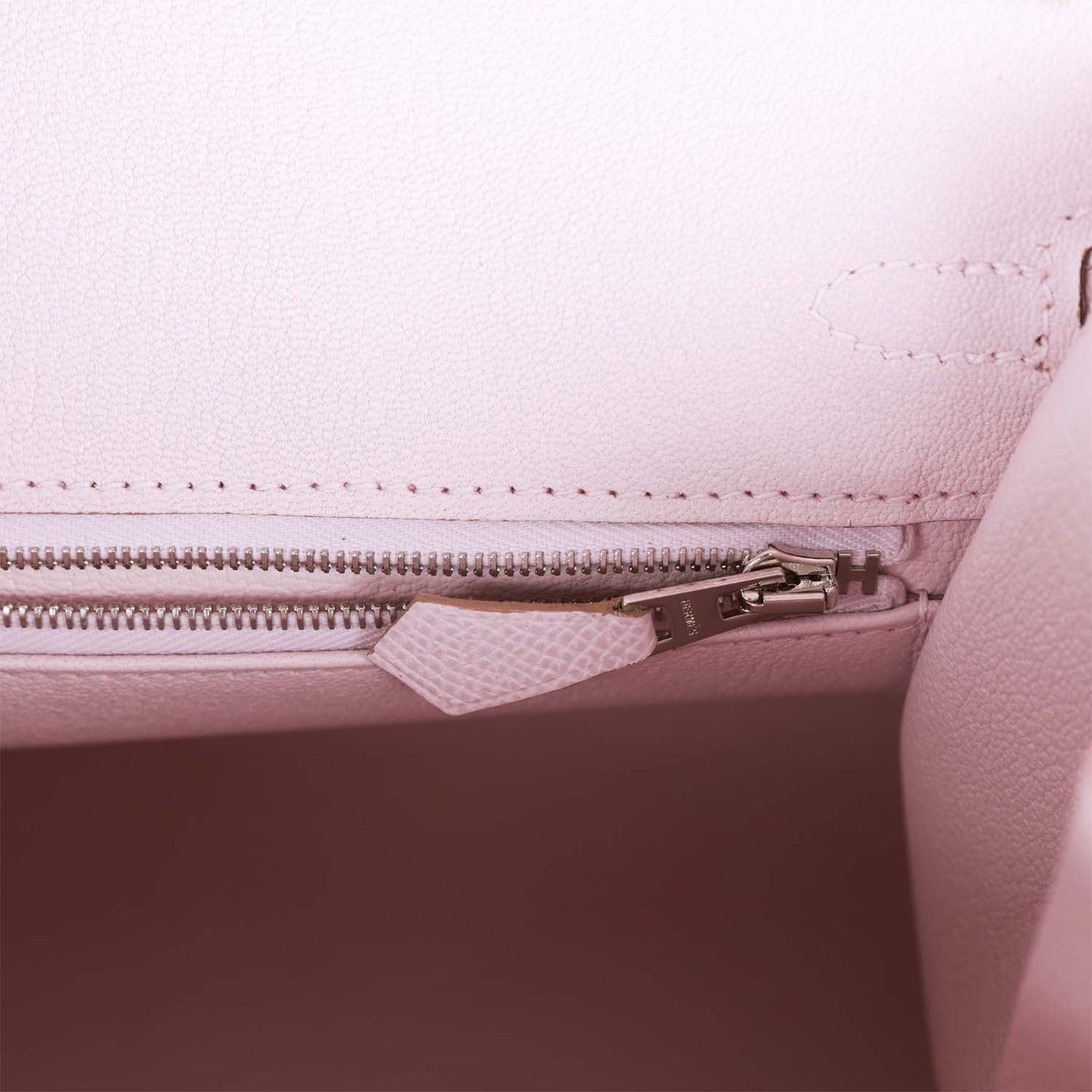 Luxury Hermes Birkin Sellier 25 Mauve Pale Epsom Palladium Hardware