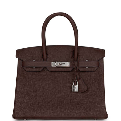 Luxury Hermes Birkin 30 Rouge Sellier Togo Palladium Hardware