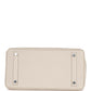 Luxury Hermes Birkin 30 Craie Togo Palladium Hardware