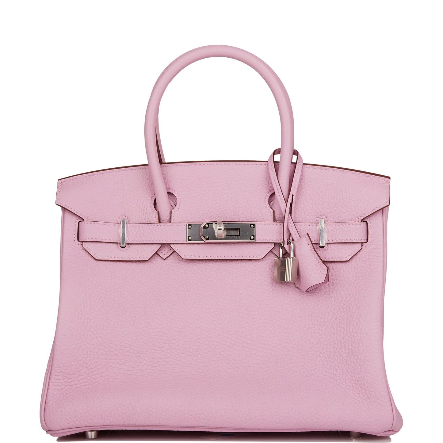 Luxury Hermes Birkin 30 Mauve Sylvestre Clemence Palladium Hardware