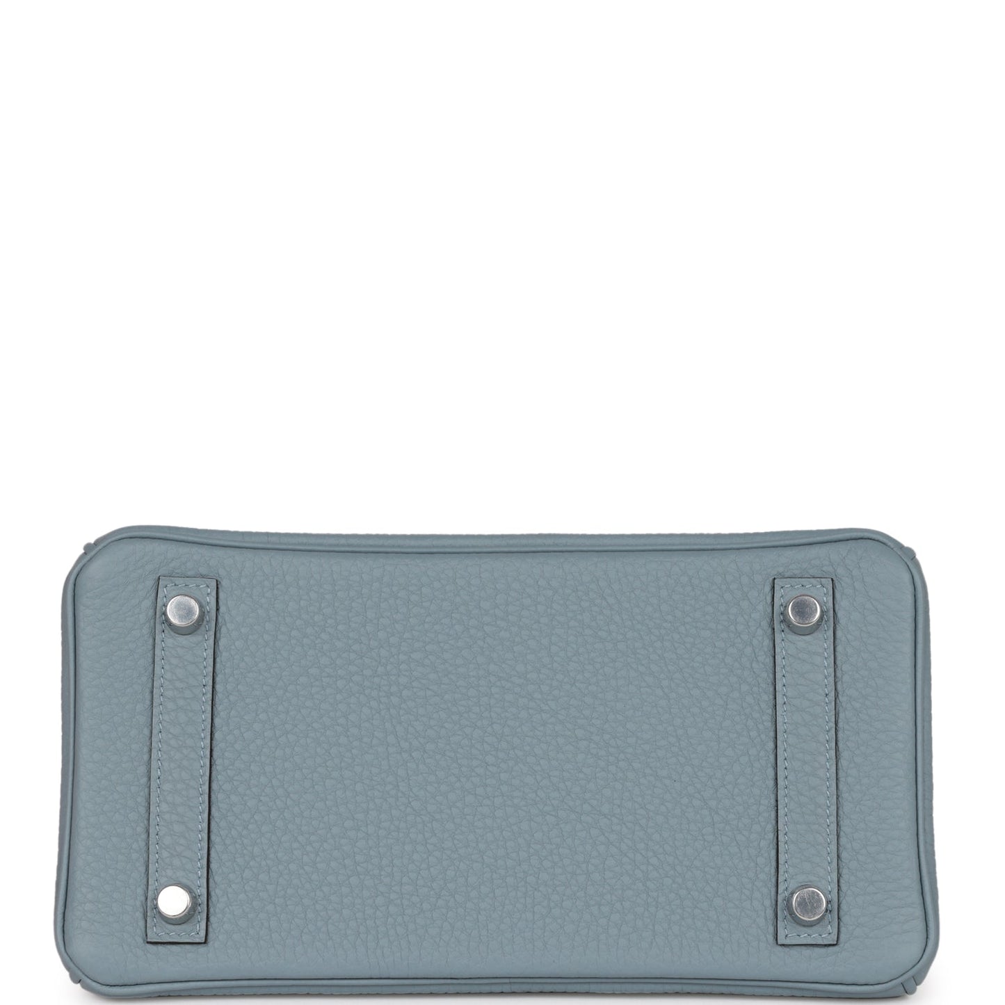 Luxury Hermes Birkin 25 Bleu Lin Verso Togo Palladium Hardware