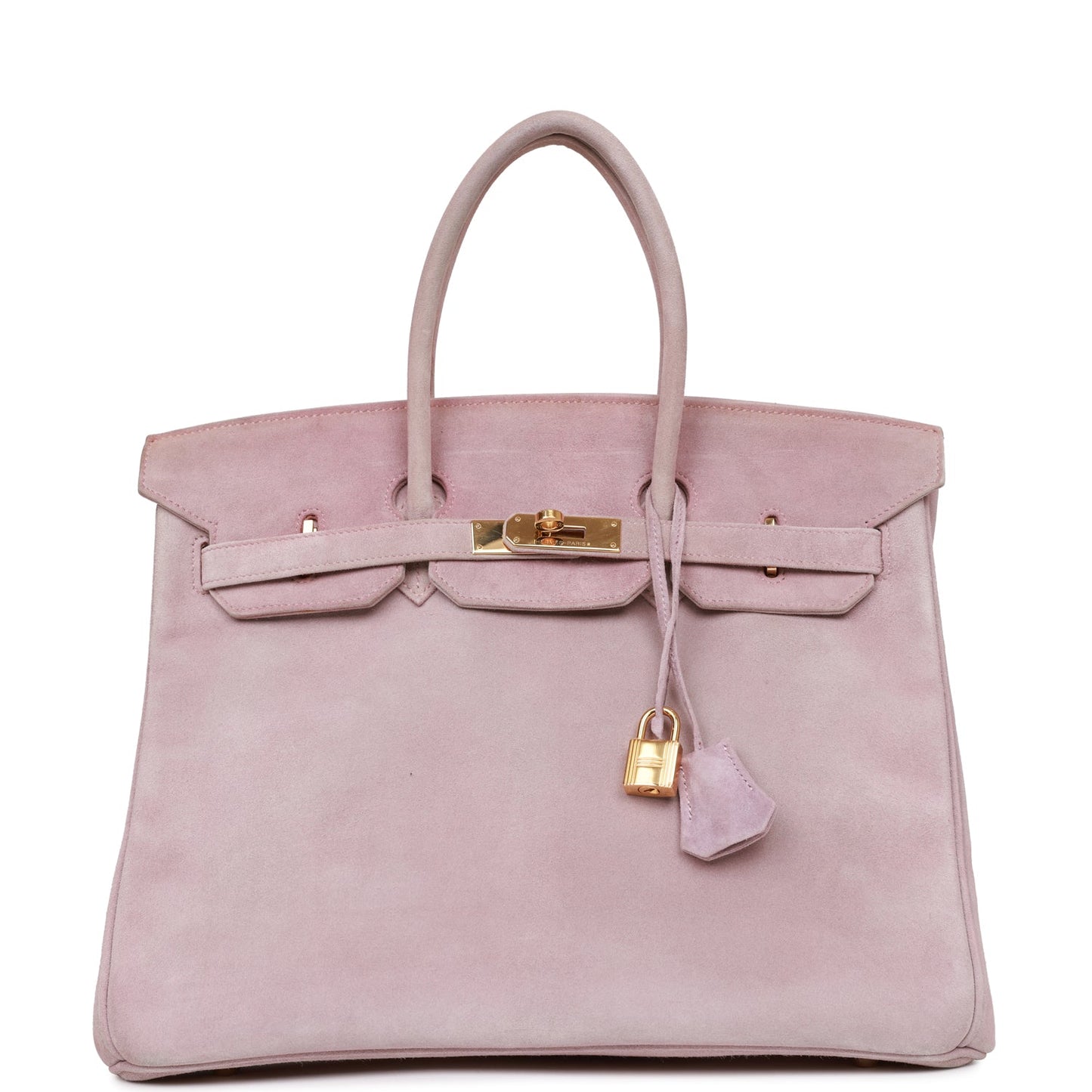 Top Quality   Hermes Birkin 35 Lilac Doblis Gold Hardware