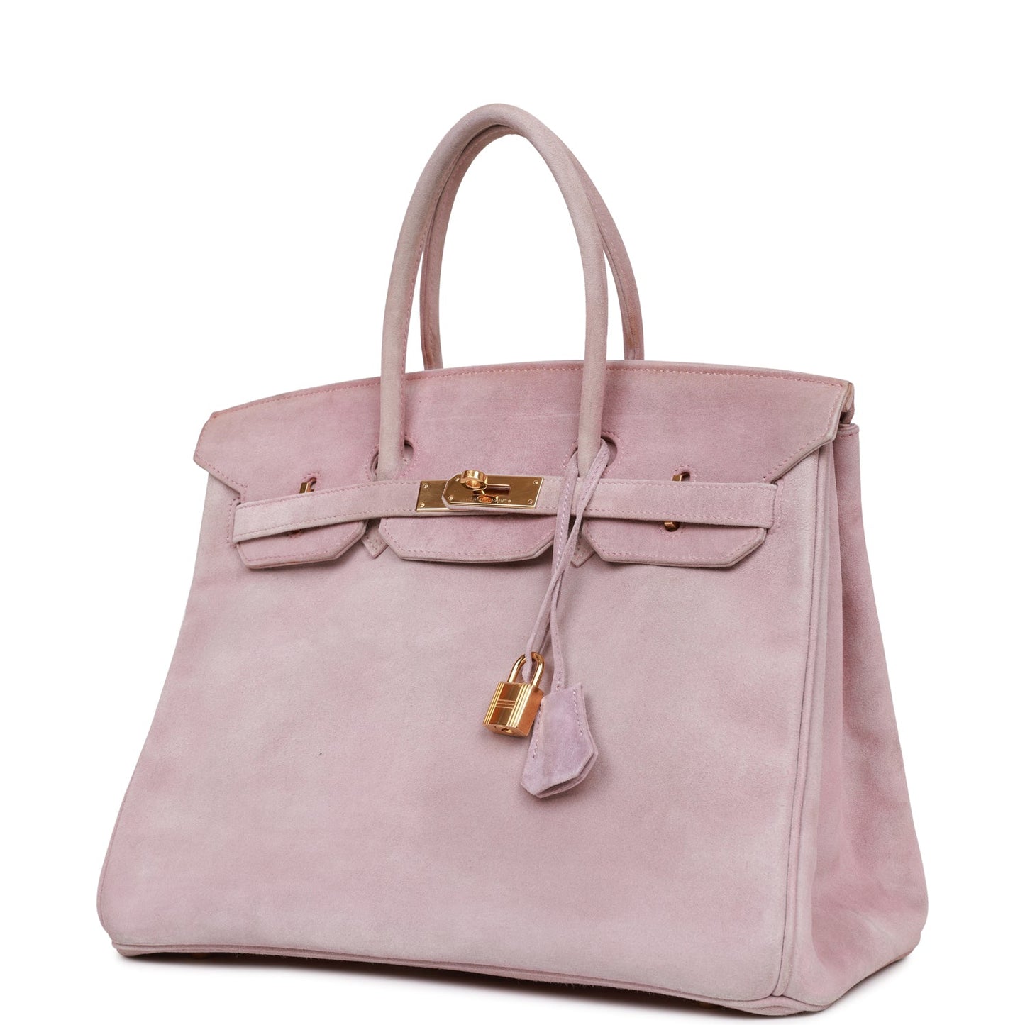 Top Quality   Hermes Birkin 35 Lilac Doblis Gold Hardware