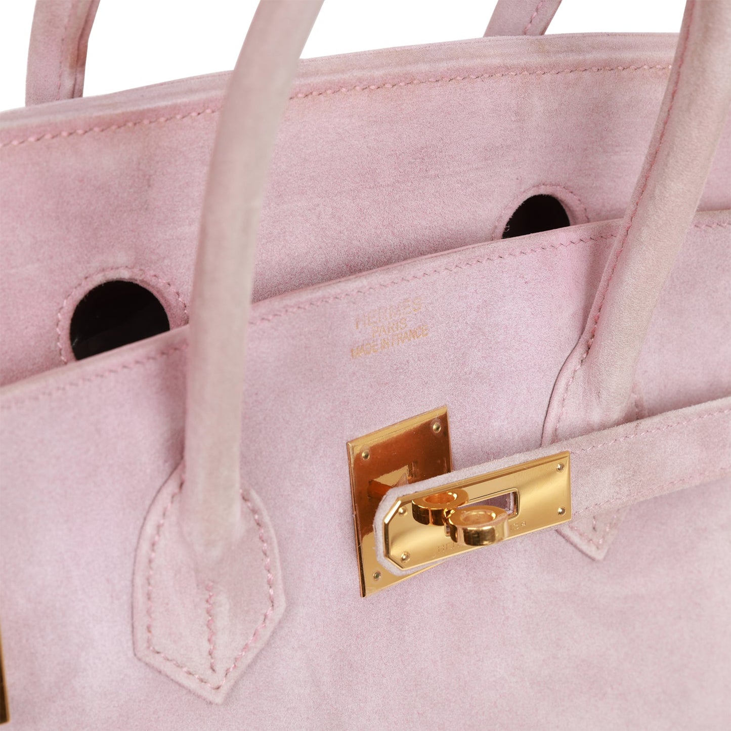 Top Quality   Hermes Birkin 35 Lilac Doblis Gold Hardware