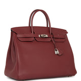 Luxury Hermes Birkin 40 Rouge H Togo Palladium Hardware