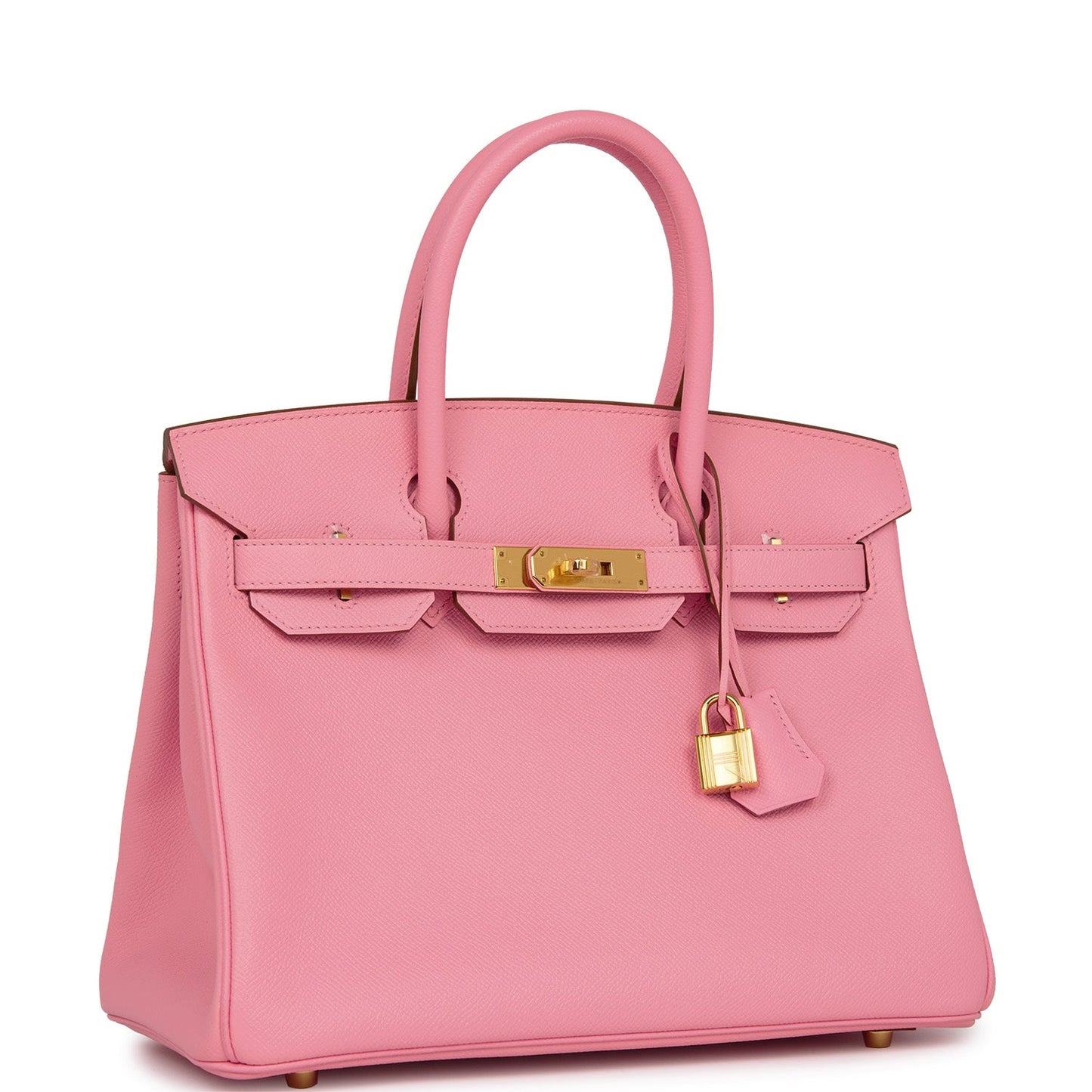 Luxury Hermes Birkin 30 Rose Confetti Epsom Gold Hardware