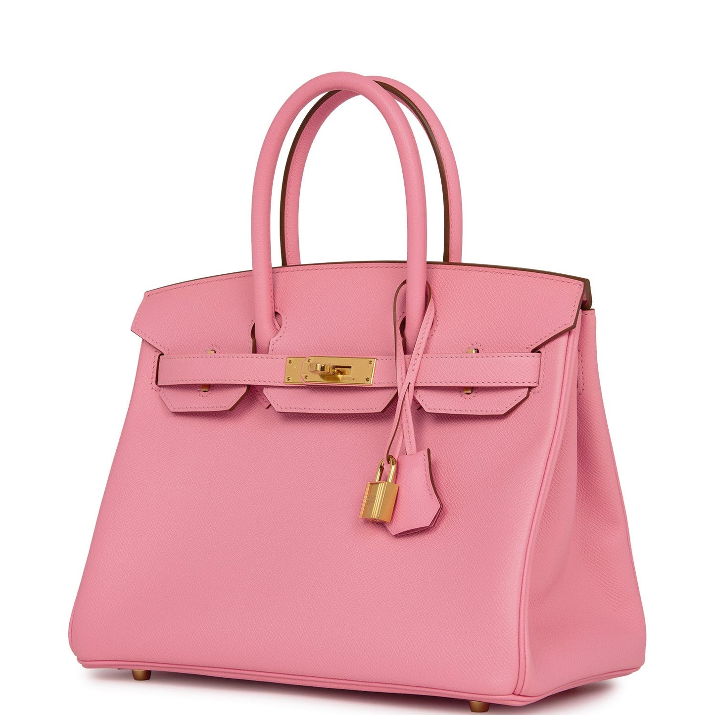 Luxury Hermes Birkin 30 Rose Confetti Epsom Gold Hardware