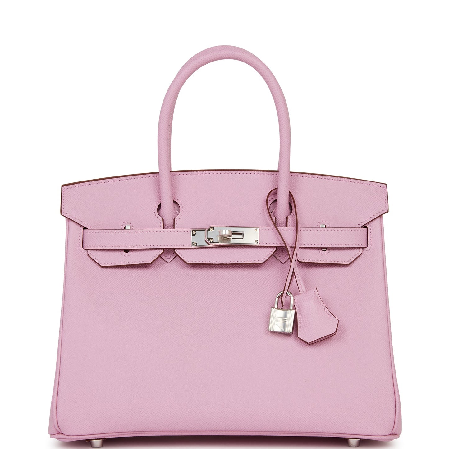 Luxury Hermes Birkin 30 Mauve Sylvestre Epsom Palladium Hardware