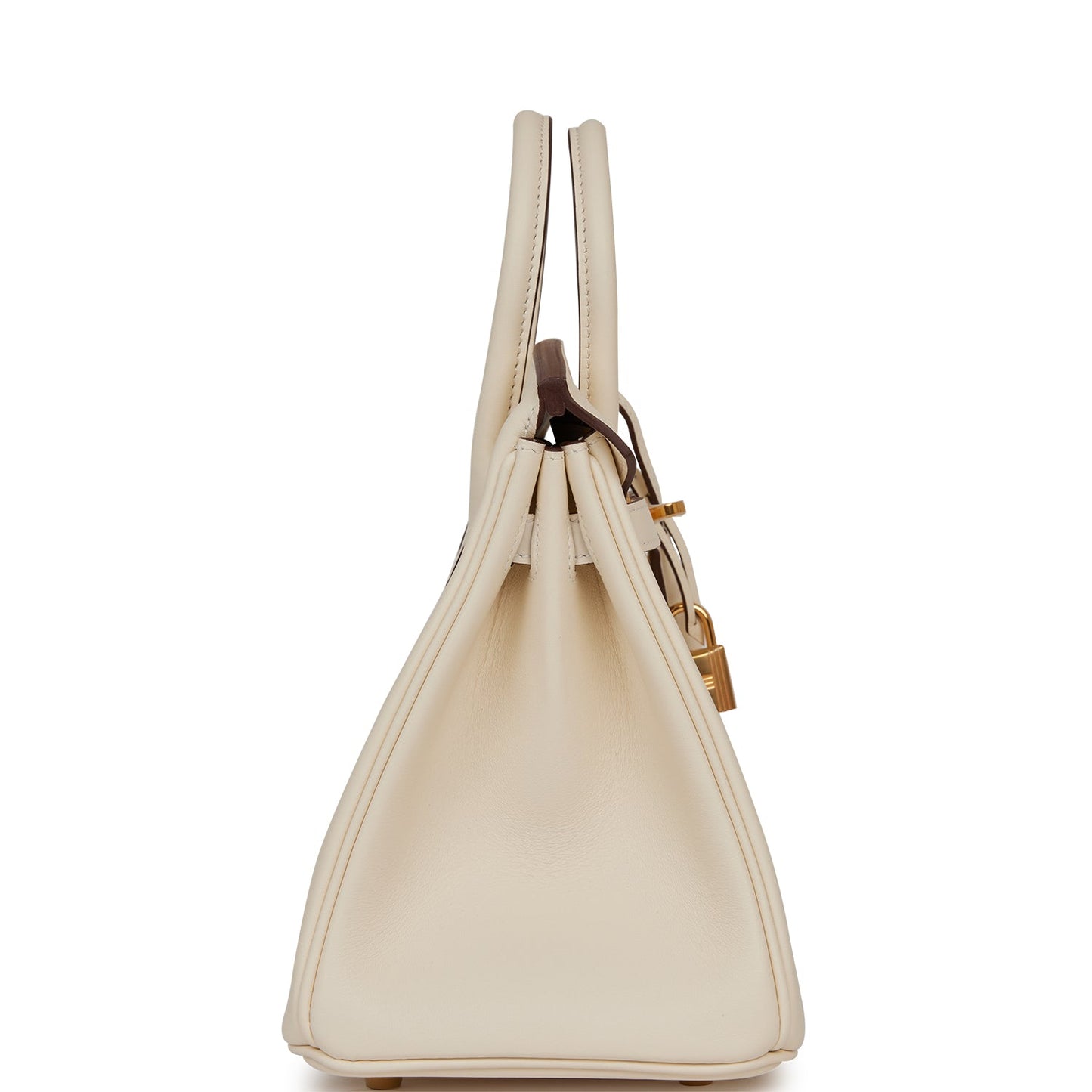 Luxury Hermes Birkin 25 Nata Swift Gold Hardware