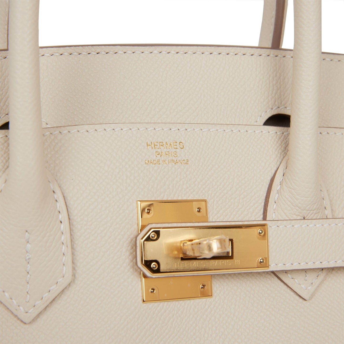 Luxury Hermes Birkin 30 Craie Epsom Gold Hardware