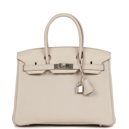 Luxury Hermes 3 En 1 Birkin 30 Beton Togo and Swift Palladium Hardware