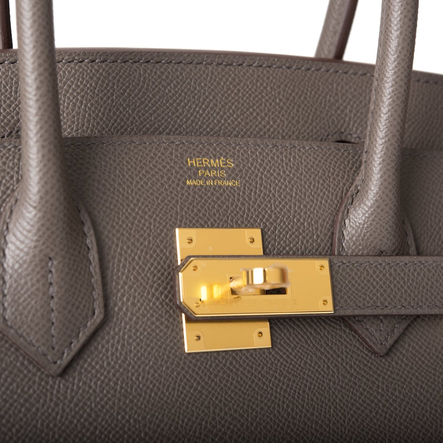 Hermes Birkin Sellier 30 Etain Epsom Gold Hardware