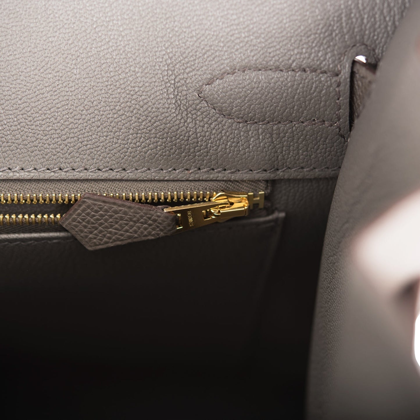 Hermes Birkin Sellier 30 Etain Epsom Gold Hardware