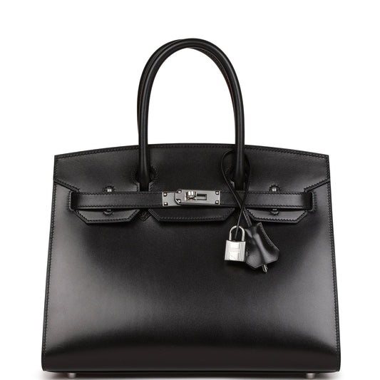 Hermes Birkin 30 Sellier Black Box Palladium Hardware