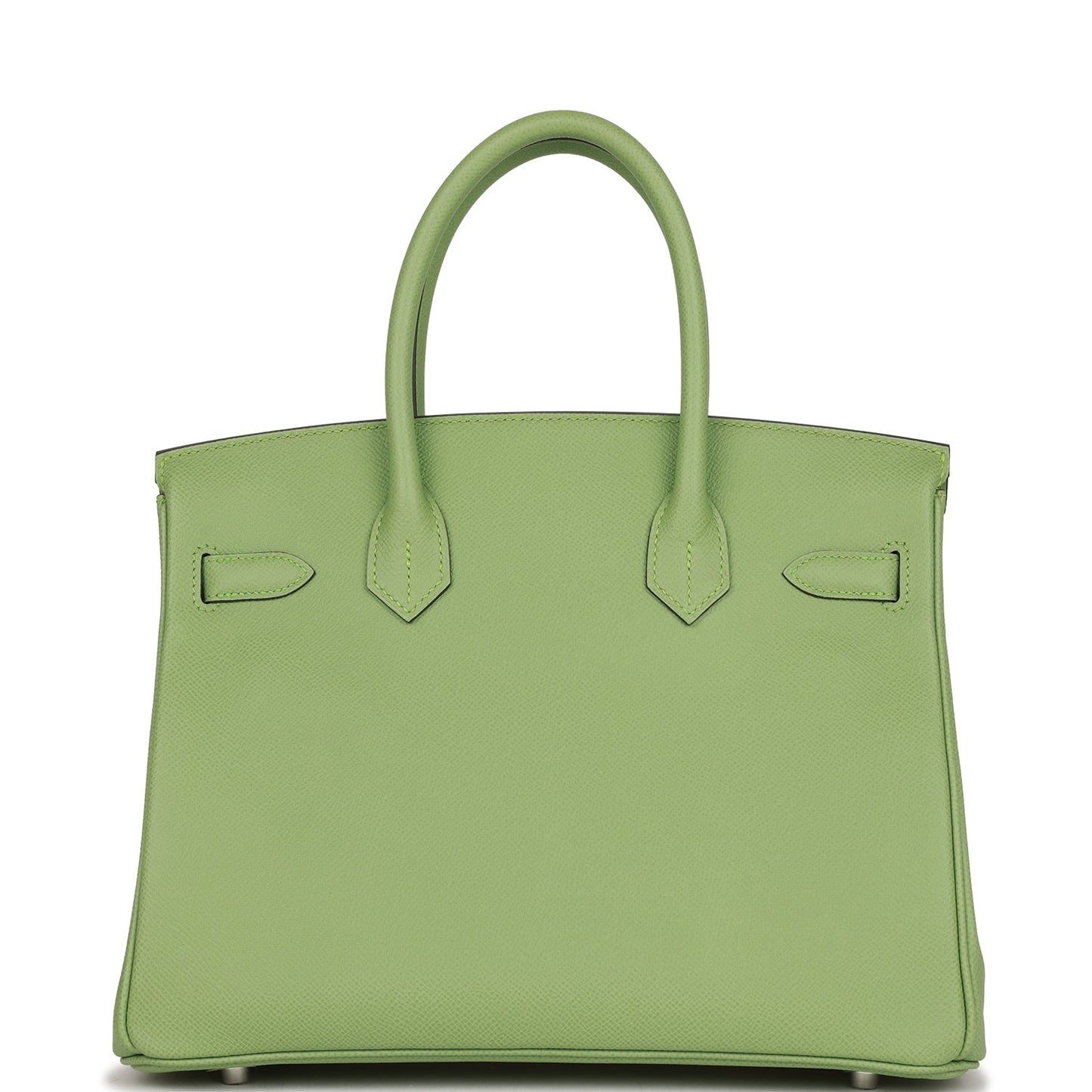 Luxury Hermes Birkin 30 Vert Criquet Epsom Palladium Hardware