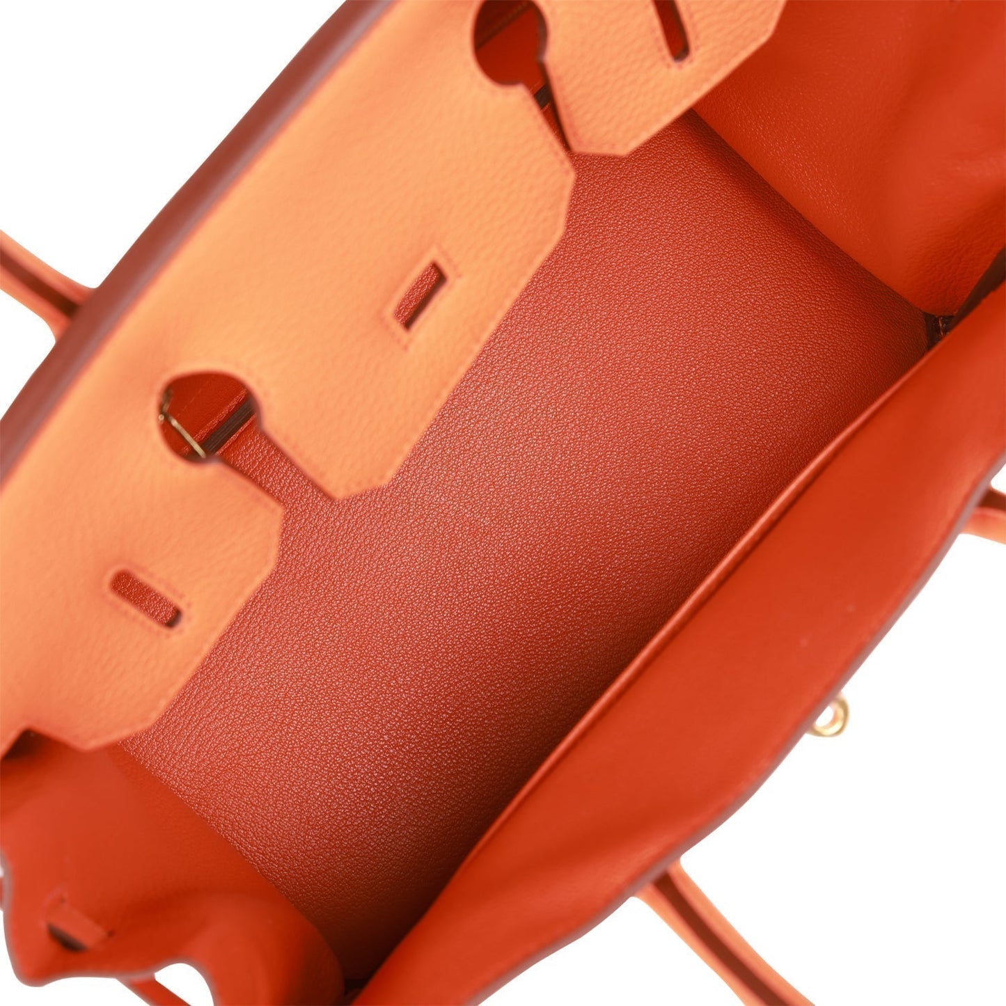 Luxury Hermes Birkin 30 Orange Clemence Gold Hardware