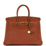 Hermes Birkin 35 Barenia Faubourg Gold Hardware