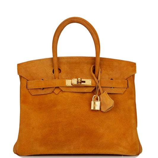 Hermes Birkin 30 Potiron Doblis Gold Hardware