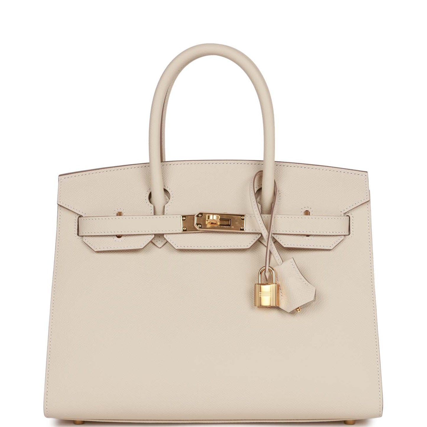Hermes Birkin 30 Sellier Craie Epsom Gold Hardware