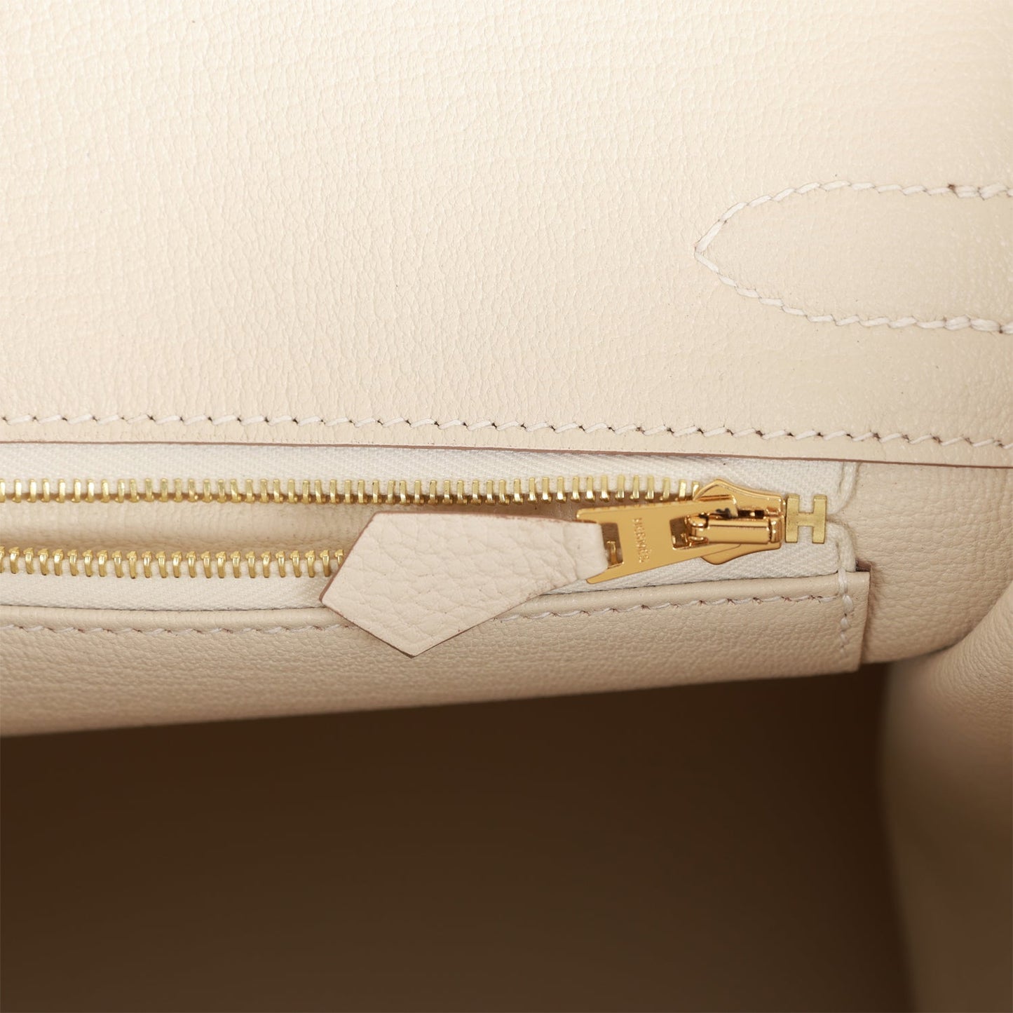 Luxury Hermes Birkin 30 Craie Togo Gold Hardware