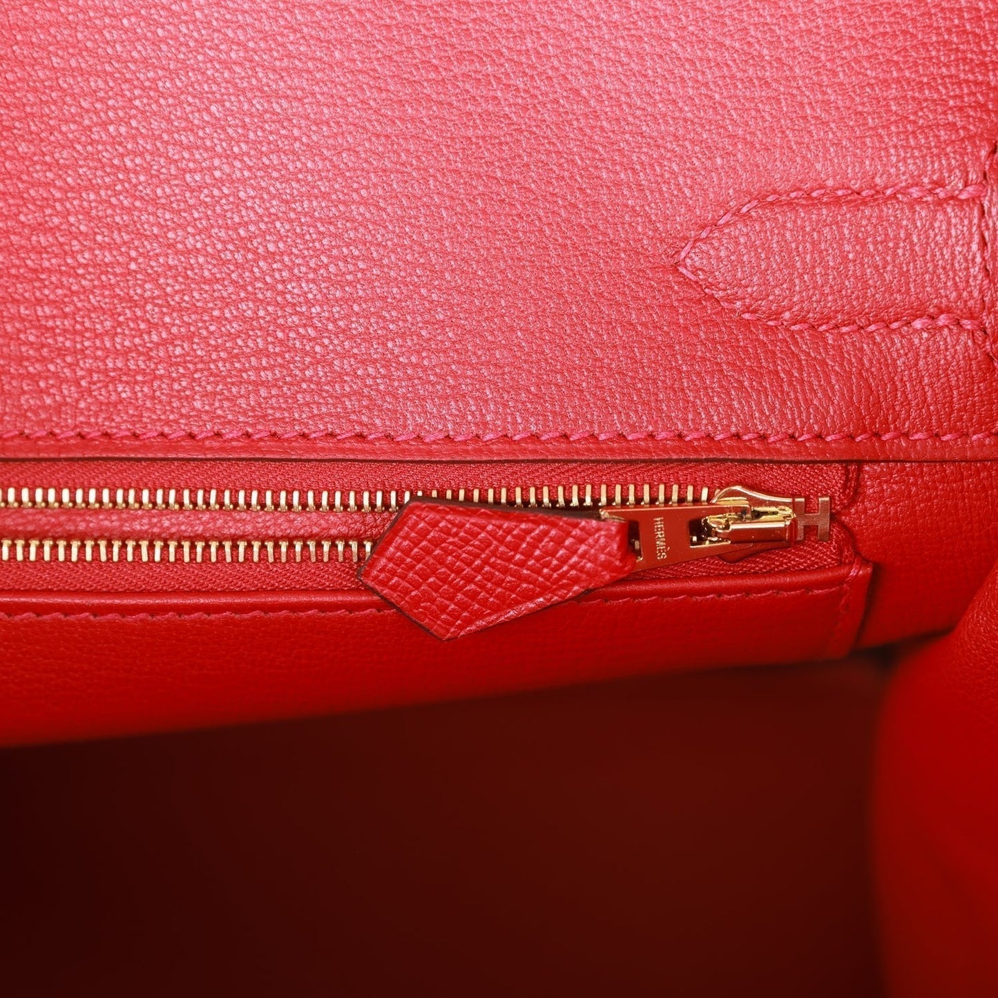 Hermes Birkin 30 Rouge Casaque Epsom Gold Hardware