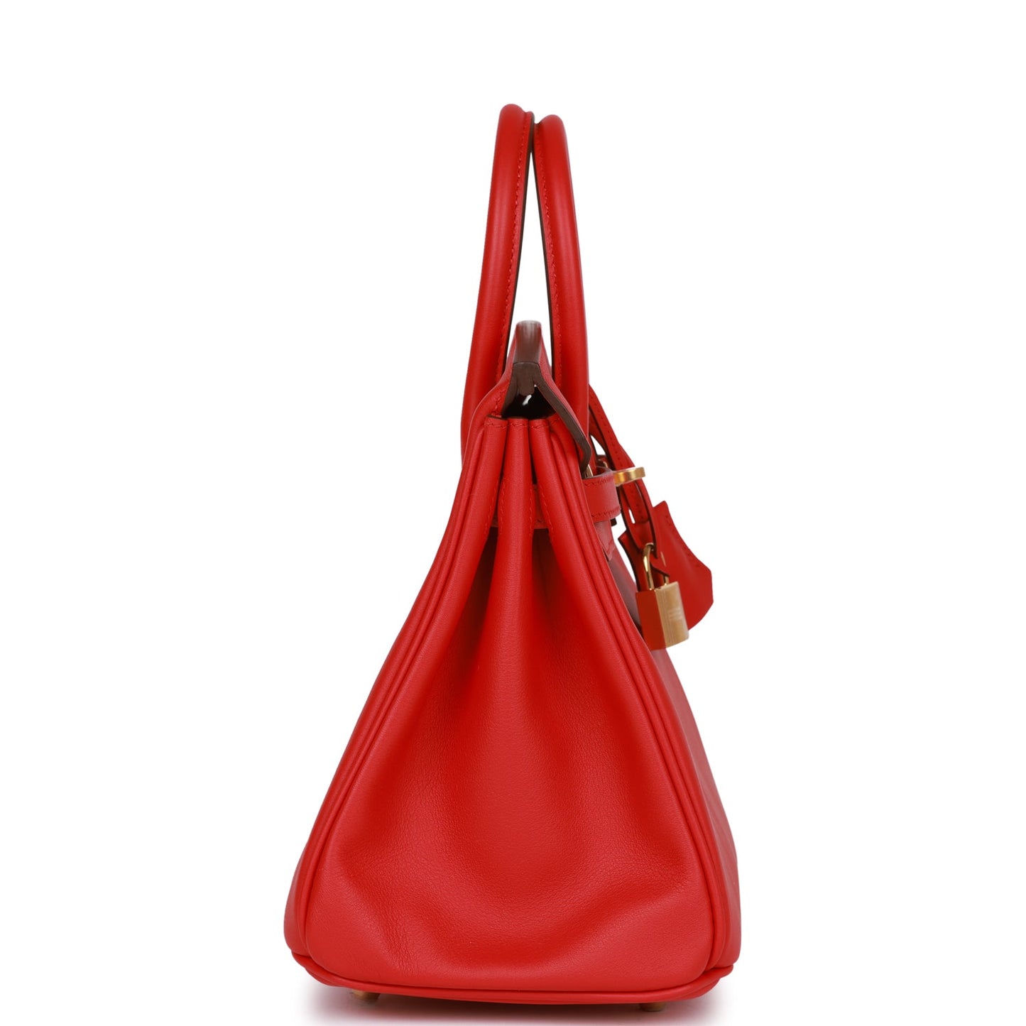 Luxury Hermes Birkin 25 Rouge De Coeur Swift Gold Hardware