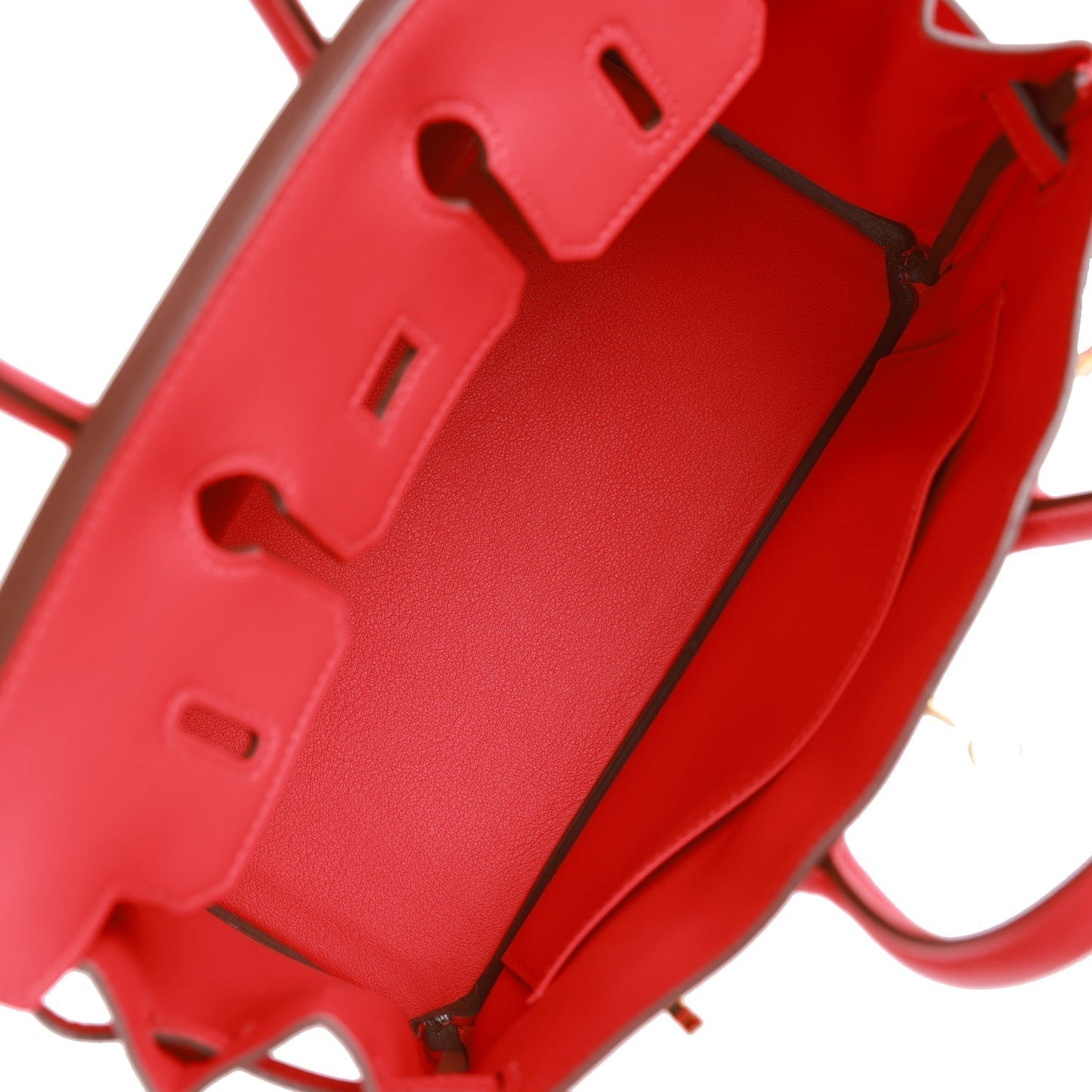 Luxury Hermes Birkin 25 Rouge De Coeur Swift Gold Hardware