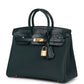 Hermes Birkin 25 Vert Cypress Matte Alligator and Togo Touch Gold Hardware