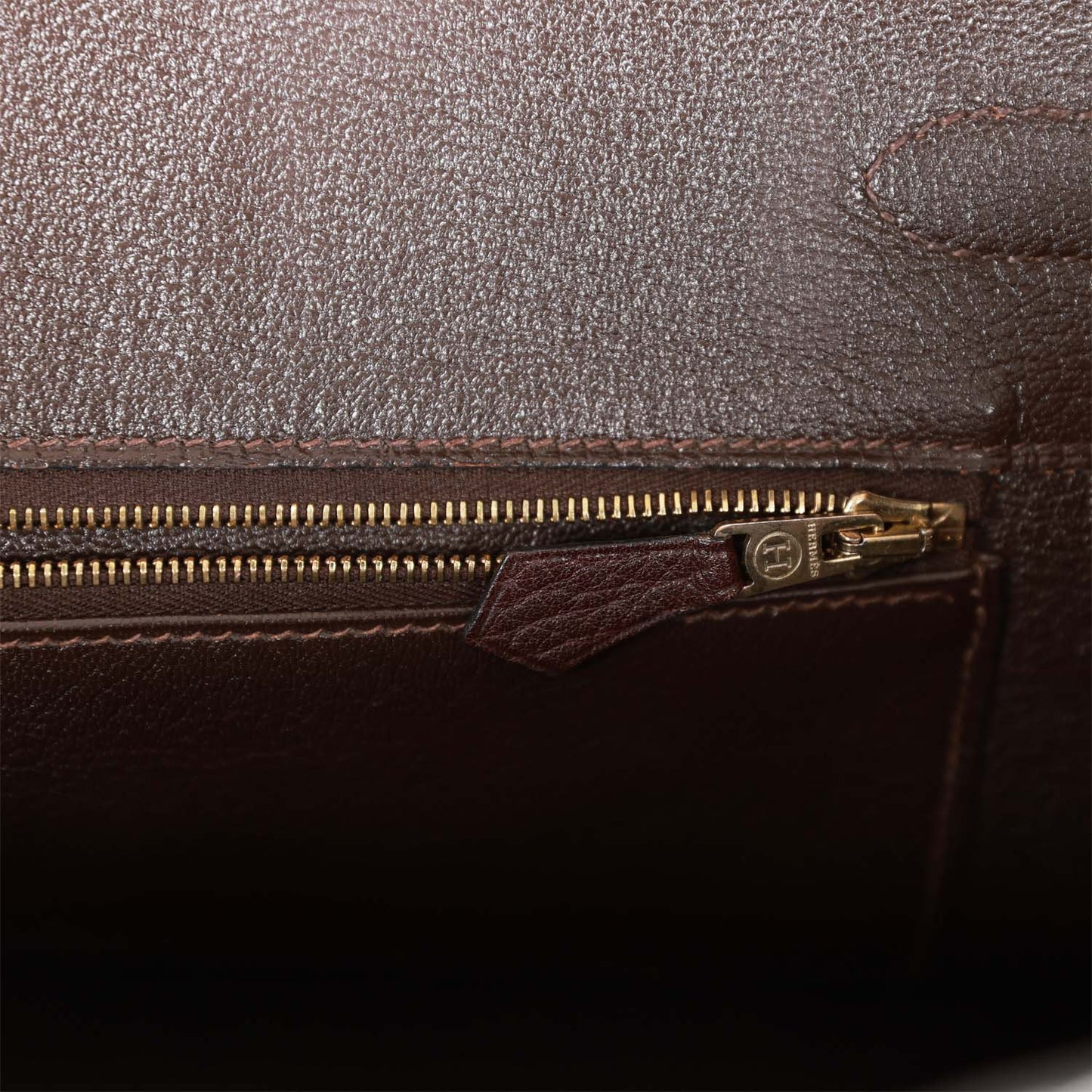 Hermes Birkin 35 Marron Fonce Fjord Gold Hardware