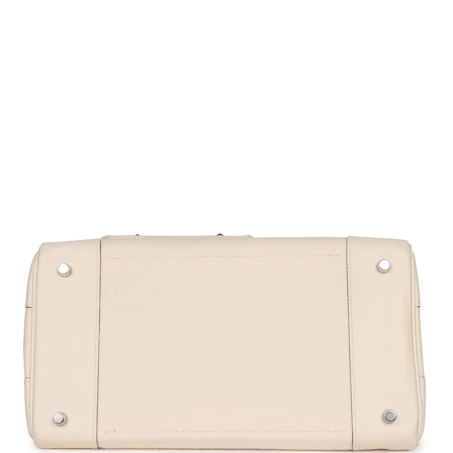 Luxury Hermes Birkin Cargo 35 Nata Toile and Swift Palladium Hardware