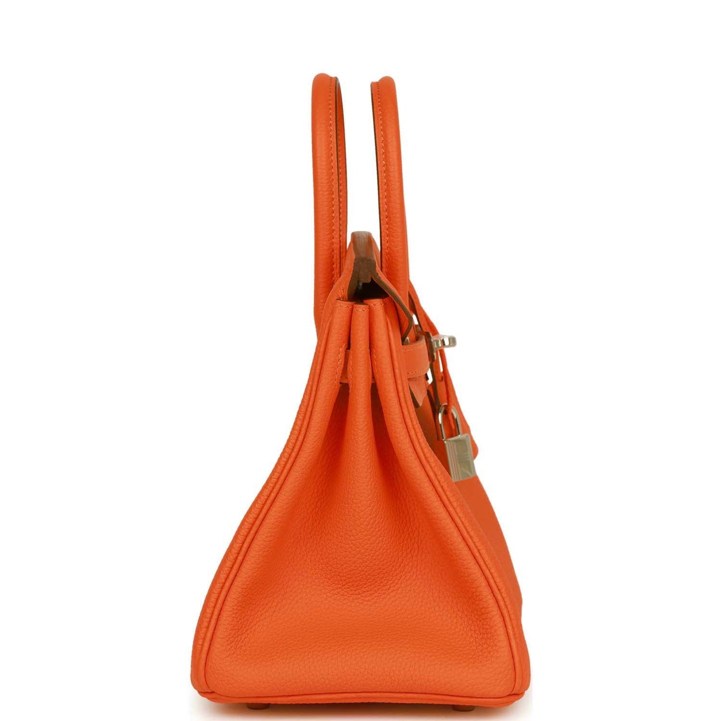 Luxury Hermes Birkin 25 Orange Minium Togo Palladium Hardware