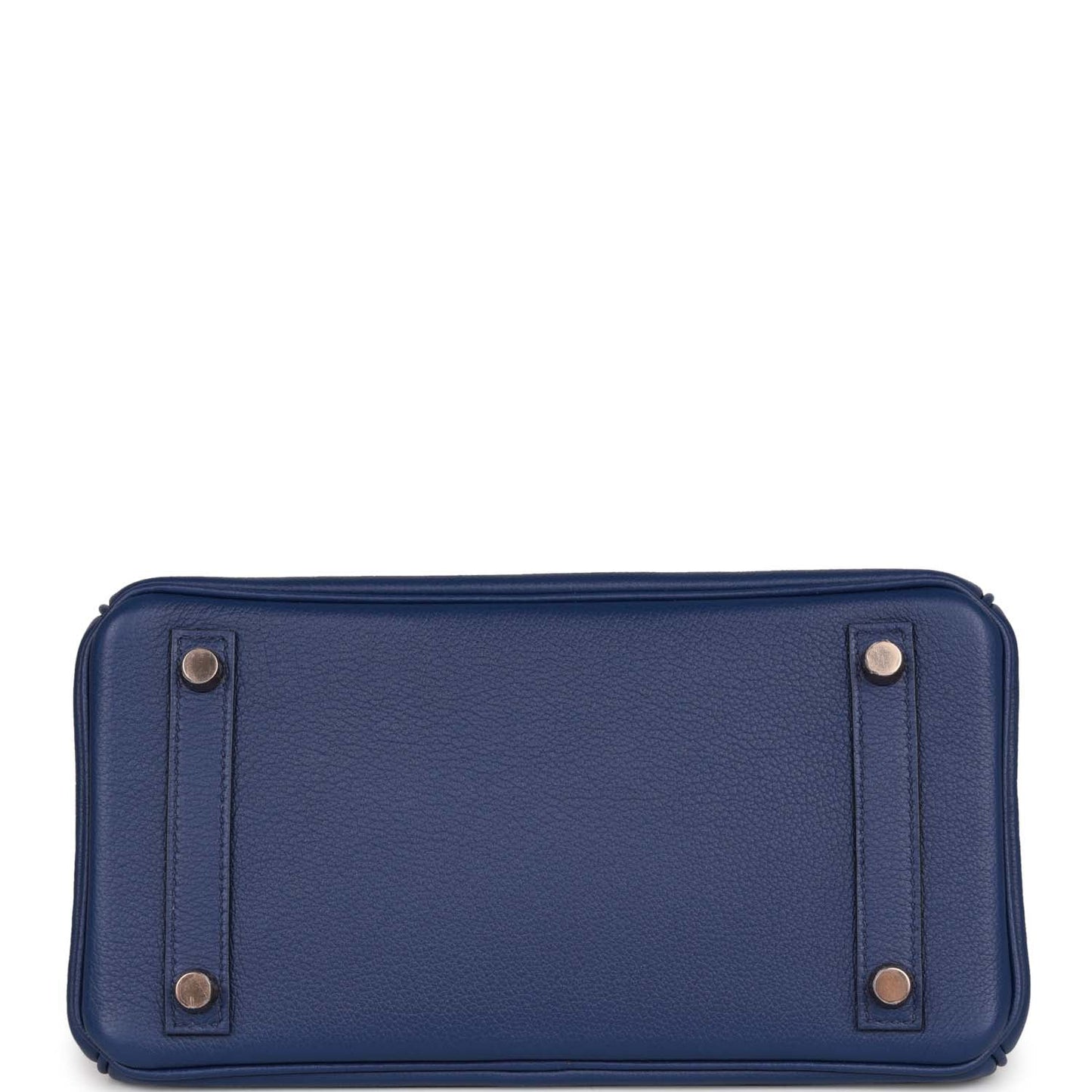 Luxury Hermes Birkin 25 Bleu Marine Matte Alligator and Bleu Saphir Novillo Touch Rose Gold Hardware