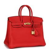 Hermes Birkin 25 Rouge de Coeur Togo Gold Hardware