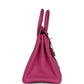Pre-owned Hermes Birkin 25 Magnolia Togo Palladium Hardware