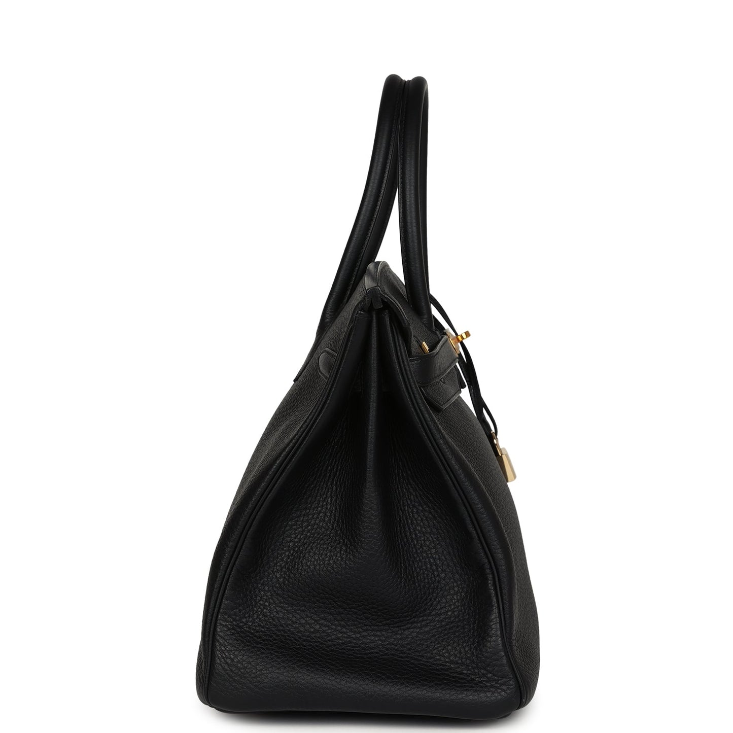 Pre-owned Hermes Birkin 35 Black Togo Gold Hardware