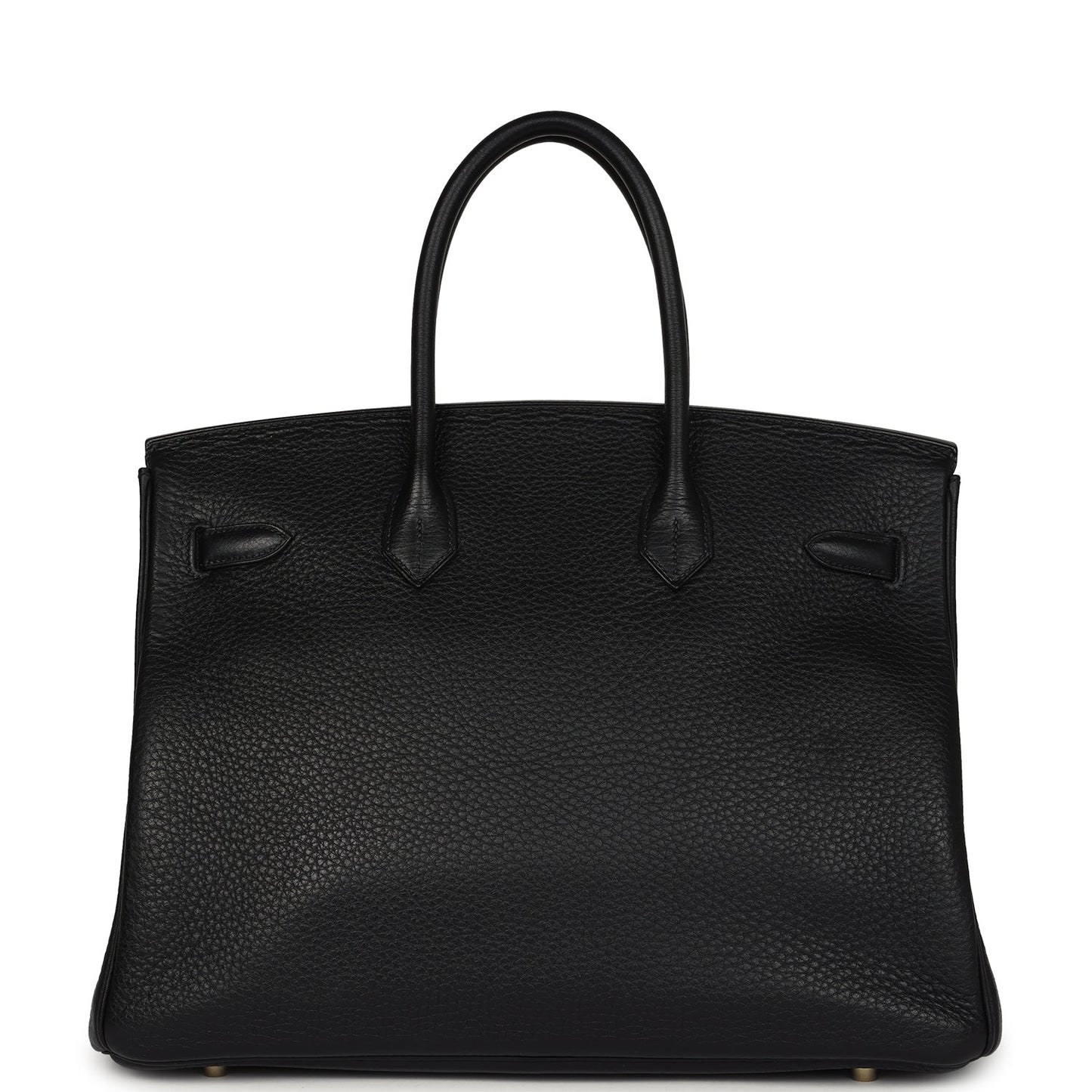 Pre-owned Hermes Birkin 35 Black Togo Gold Hardware