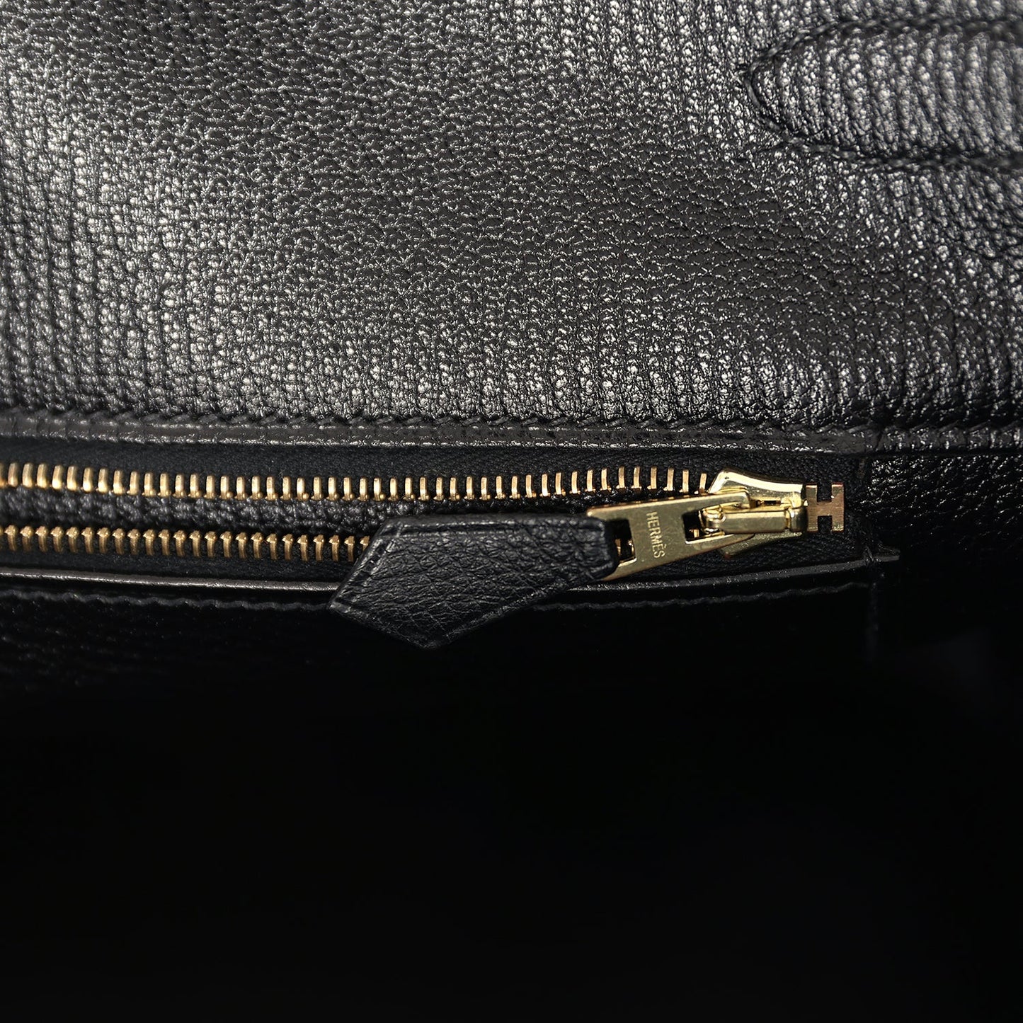 Pre-owned Hermes Birkin 35 Black Togo Gold Hardware
