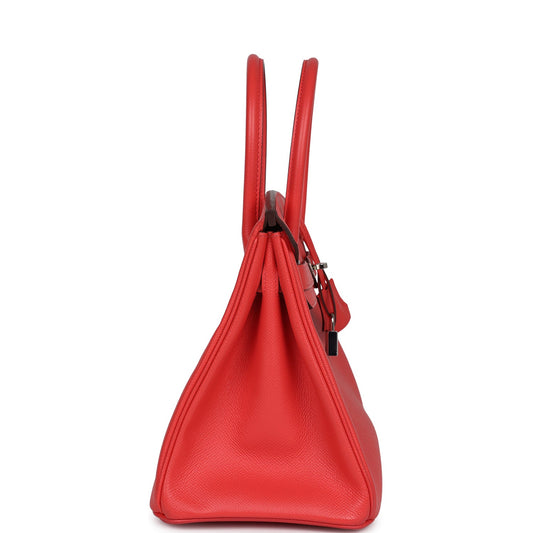 Hermes Birkin 30 Rose Jaipur Epsom Palladium Hardware