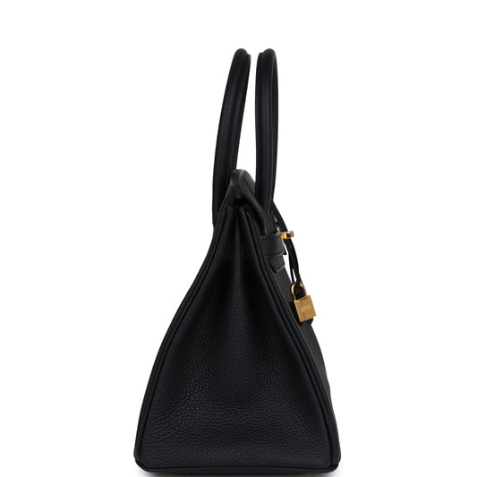 Hermes Birkin 30 Black Togo Gold Hardware