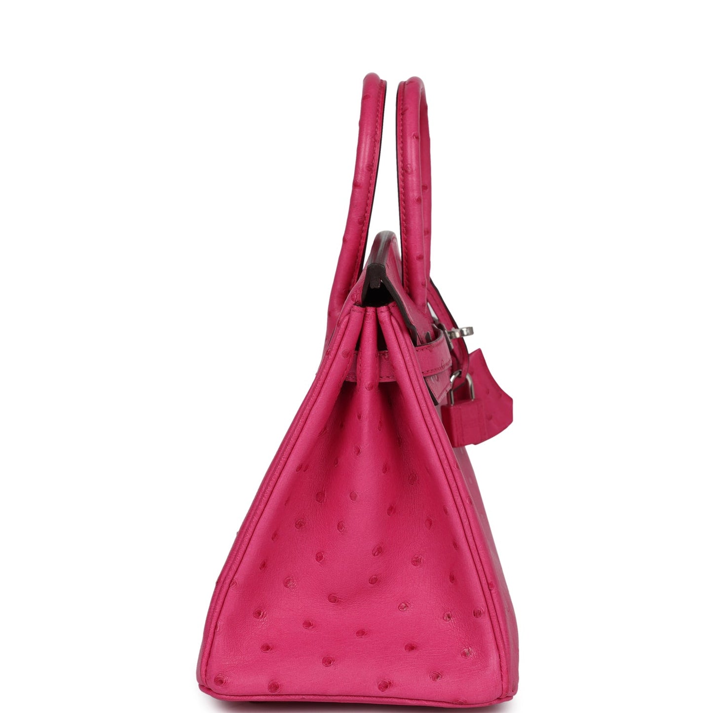 Hermes Birkin 25 Rose Tyrien Ostrich Palladium Hardware