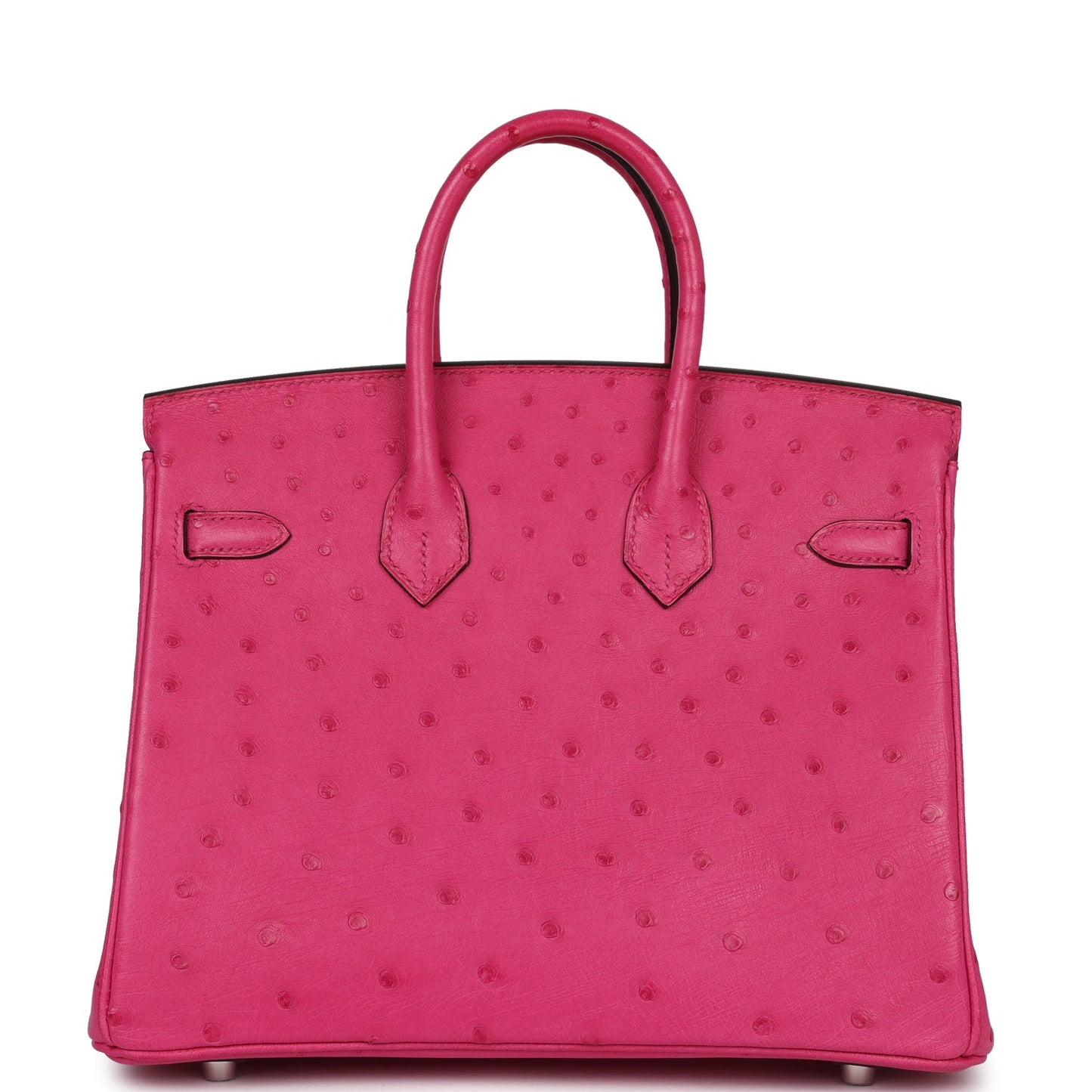 Hermes Birkin 25 Rose Tyrien Ostrich Palladium Hardware