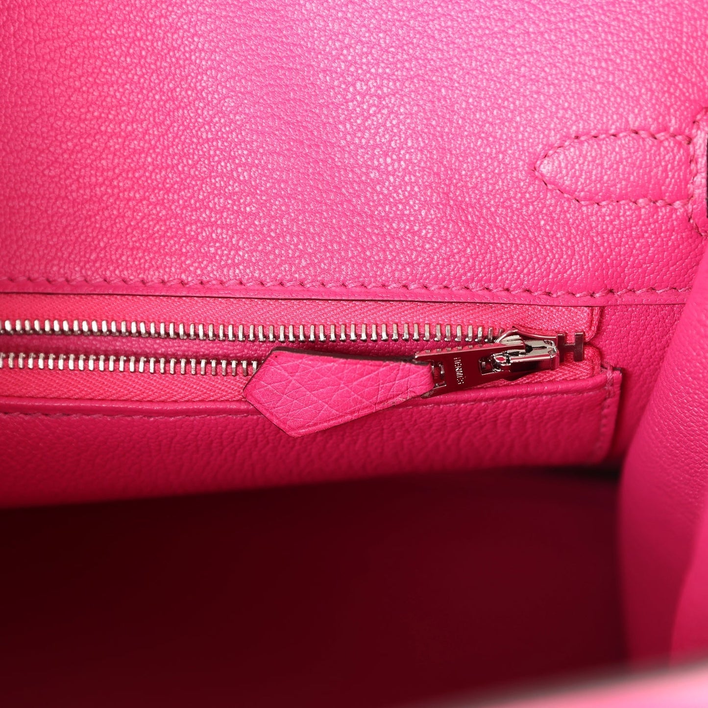 Hermes Birkin 25 Rose Tyrien Ostrich Palladium Hardware