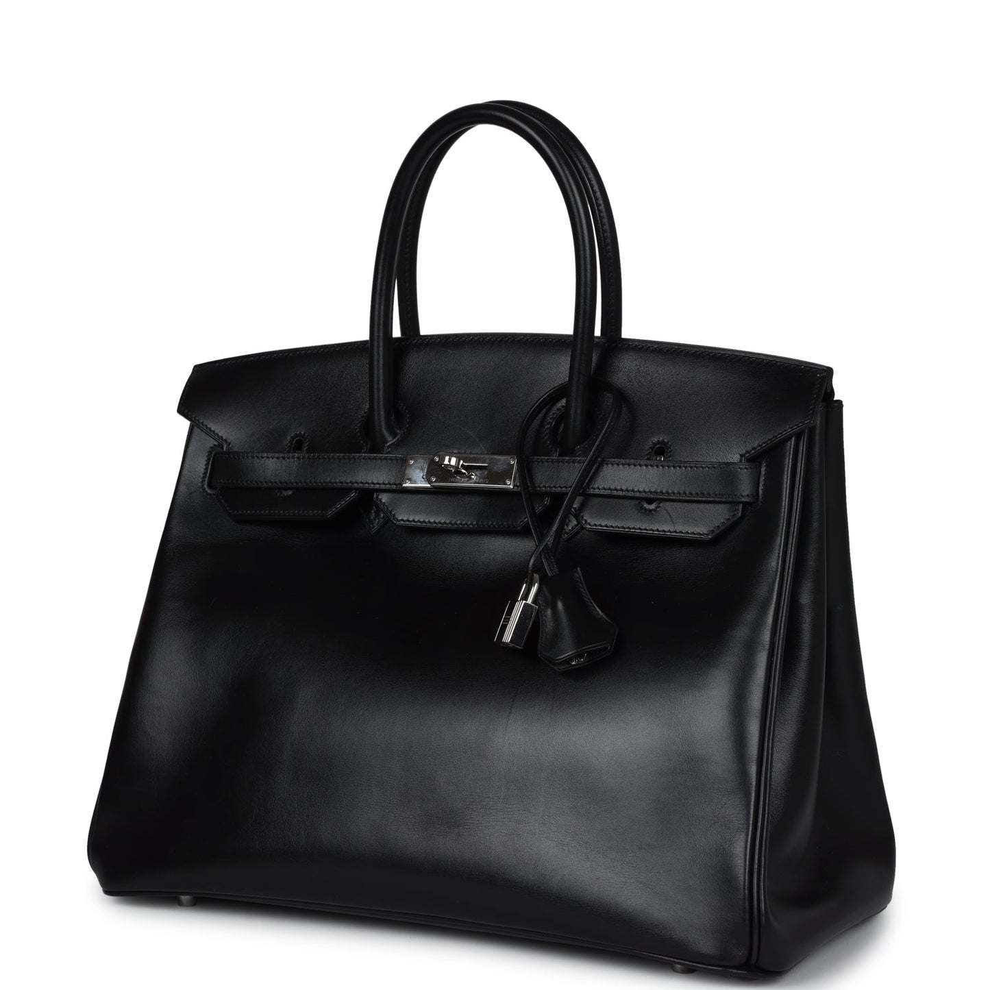 New Hermes Birkin 35 Black Box Palladium Hardware