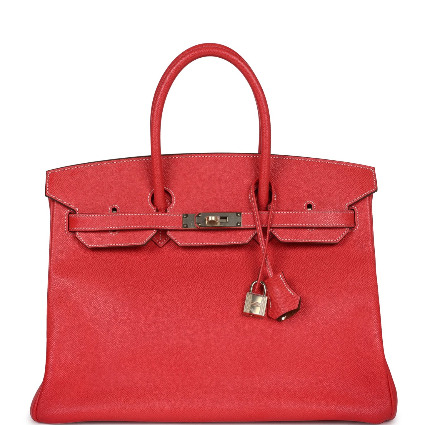 Pre-owned Hermes Birkin 35 Rose Jaipur Candy Epsom Permabrass Hardware