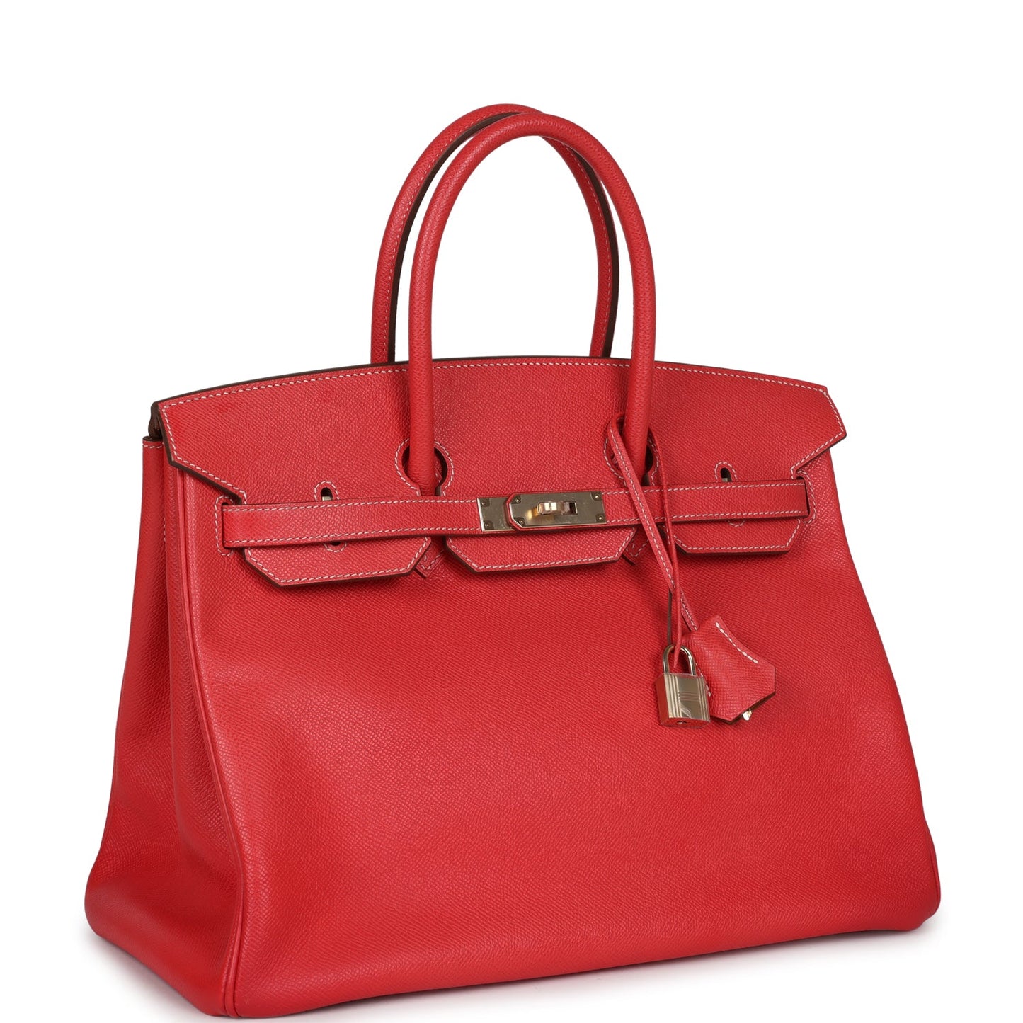 Pre-owned Hermes Birkin 35 Rose Jaipur Candy Epsom Permabrass Hardware