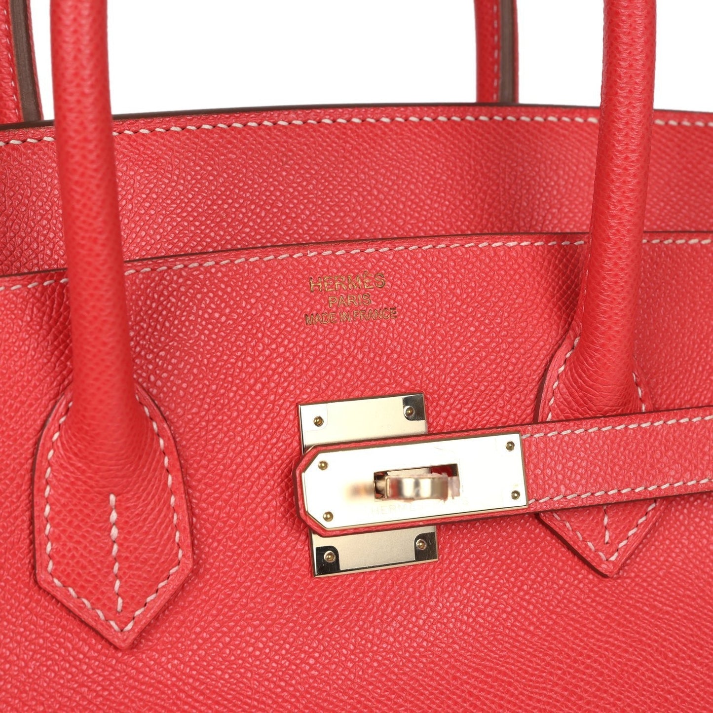 Pre-owned Hermes Birkin 35 Rose Jaipur Candy Epsom Permabrass Hardware