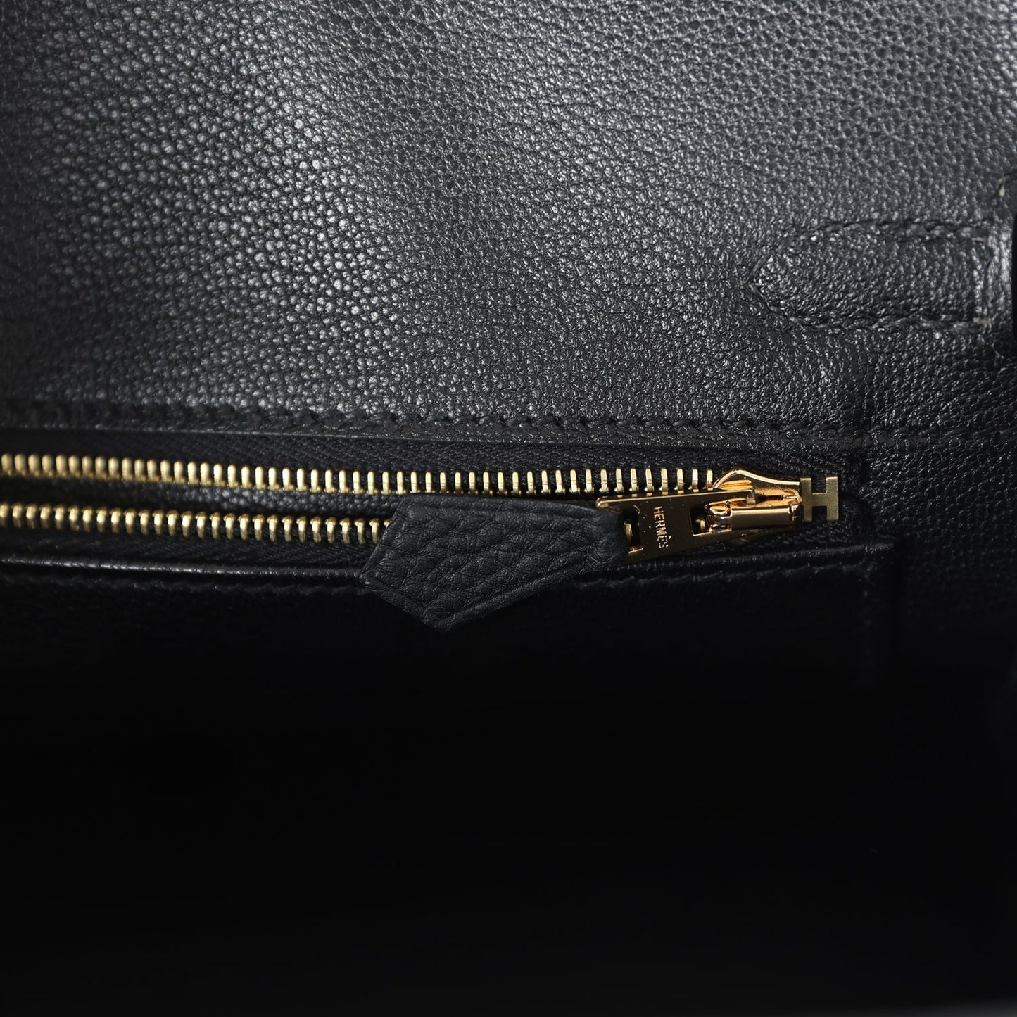 New Hermes Birkin 25 Black Togo Gold Hardware