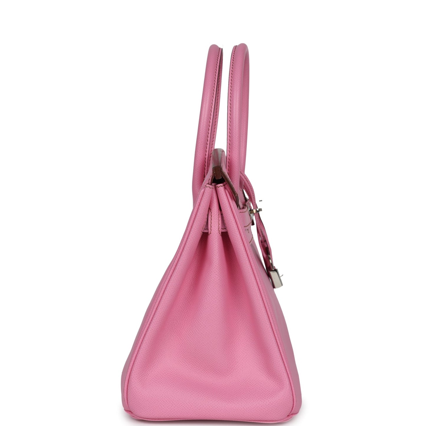 Pre-owned Hermes Birkin 30 Bubblegum Epsom Palladium Hardware