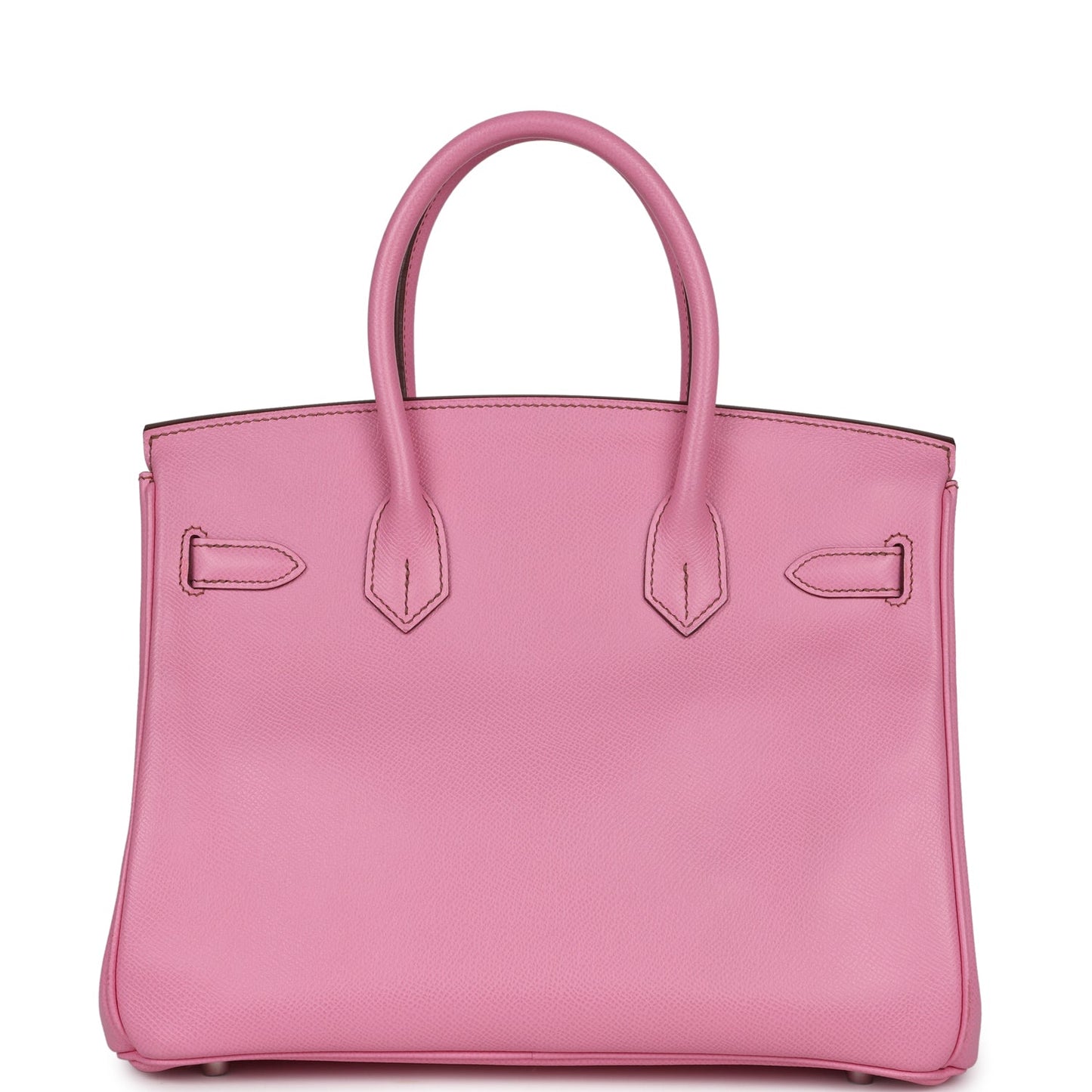 Pre-owned Hermes Birkin 30 Bubblegum Epsom Palladium Hardware